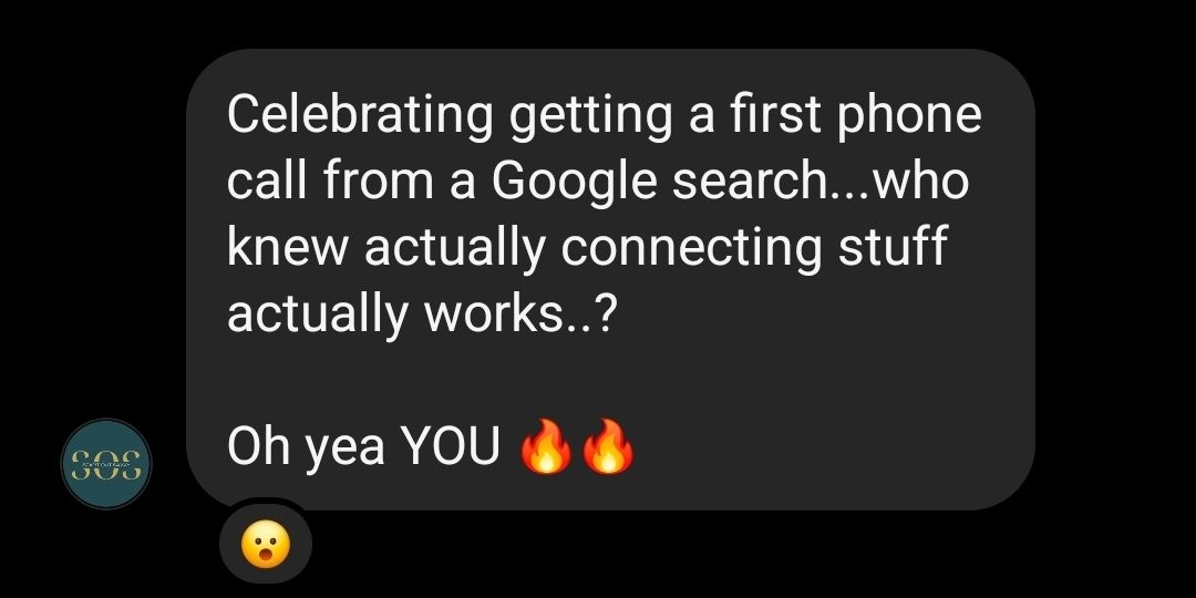 Client message screenshot